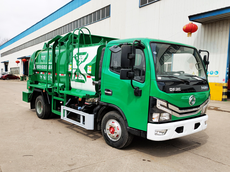 東風(fēng)多利卡D6標(biāo)準(zhǔn)版  黃牌6方餐廚垃圾車(chē)